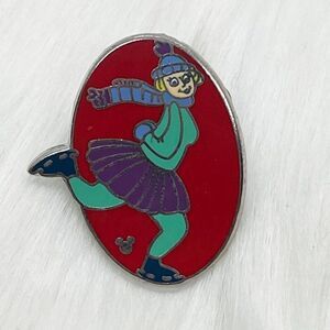 🔮 5/$25 Disney‎ Mickey's Toontown Pinwheels Skater Pin